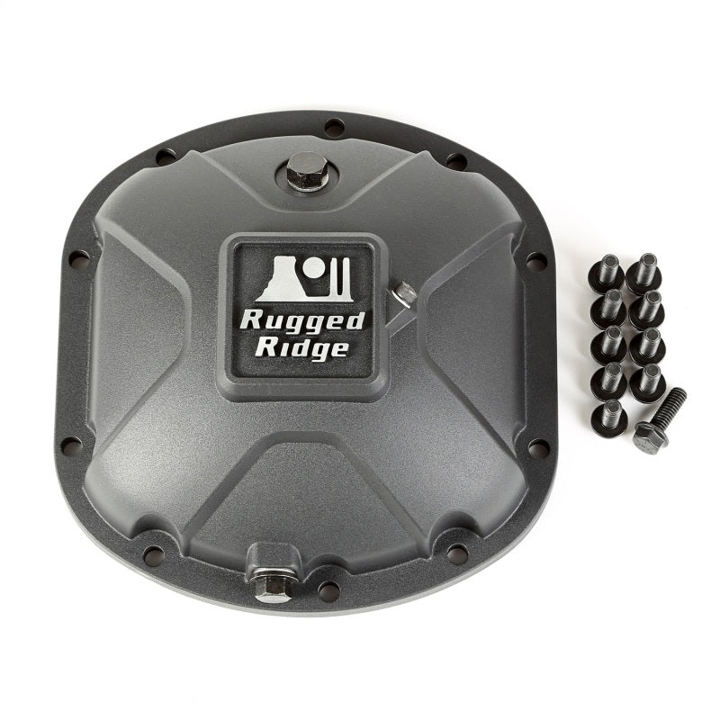 Rugged Ridge Boulder Aluminum Differential Cover Dana 30 Black