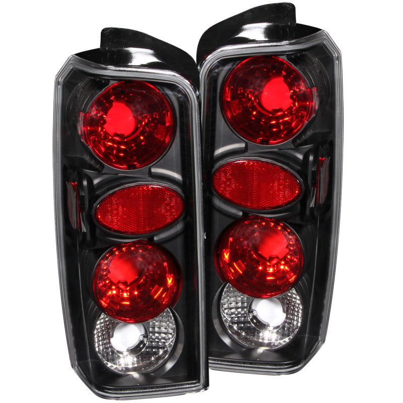 ANZO 1997-2001 Jeep Cherokee Taillights Black