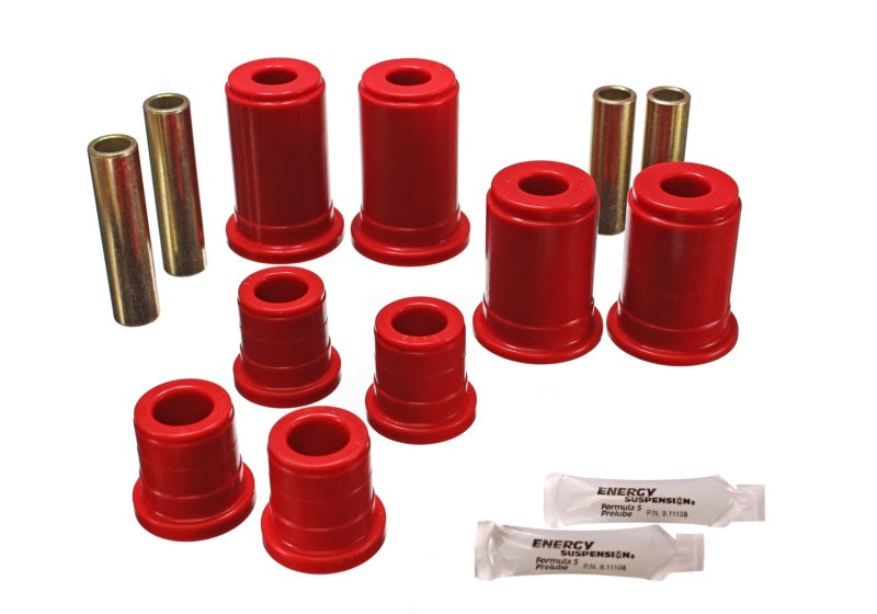 Energy Suspension 92-94 K-5 Blazer / 92-99 Denali/Suburban/Yukon Red Front Control Arm Bushing Set