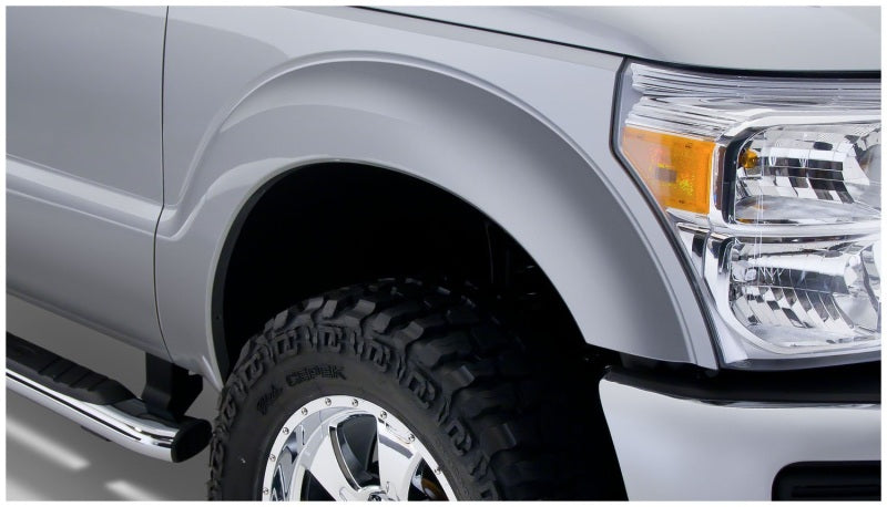 Bushwacker 11-16 Ford F-250 Super Duty Styleside Extend-A-Fender Style Flares 2pc - Black