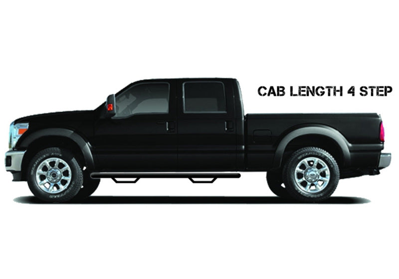 N-Fab Nerf Step 02-08 Dodge Ram 1500/2500/3500 Quad Cab 4 Door - Tex. Black - Cab Length - 3in