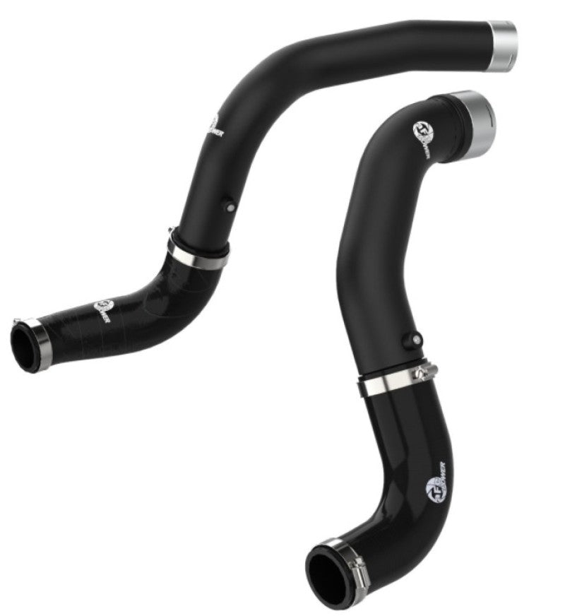 aFe BladeRunner Black 3in Intercooler Hot & Cold Side Pipe Kit 20-21 Jeep Wrangler V6-3.0L (td)