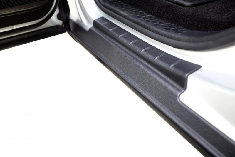 Bushwacker 09-14 Ford F-150 Extended Cab Trail Armor Rocker Panel Cover - Black